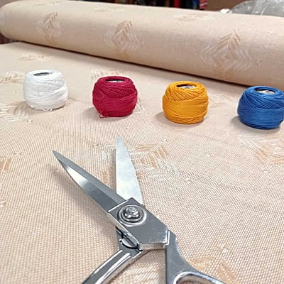 Zweigart - Tessuto Ricamo Nora - Misto Lino Altezza 140 cm
