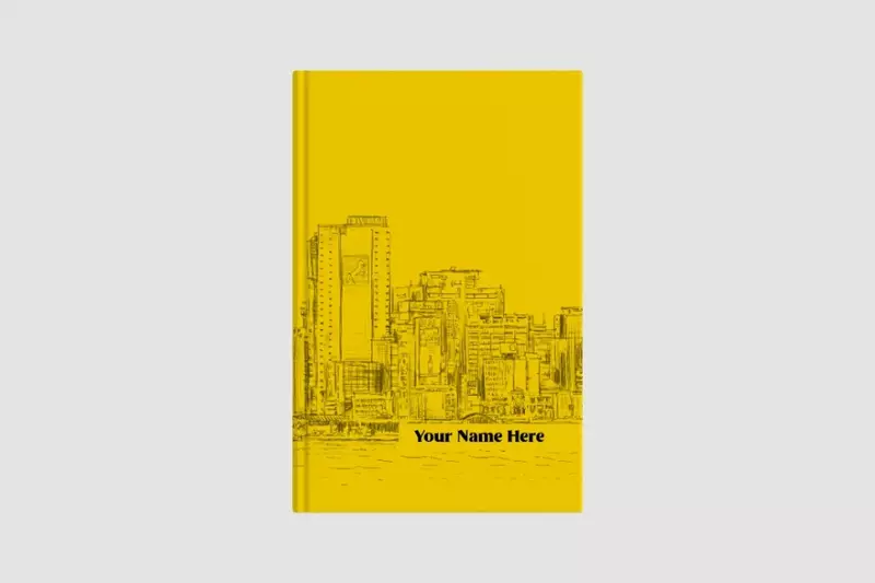 Marina Skyline (Yellow) Luxury Journal | Beautiful Chaos Collection