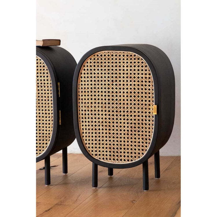 Boho Rattan Bedside Table Boho Rattan Bedside Table
