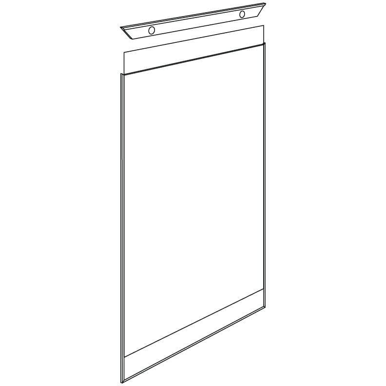 A line-art illustration of the QuickClick Sign Frame.