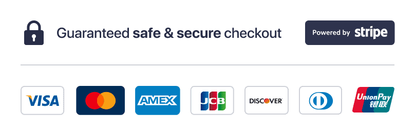 Stripe Inc. processes all card payment on this website